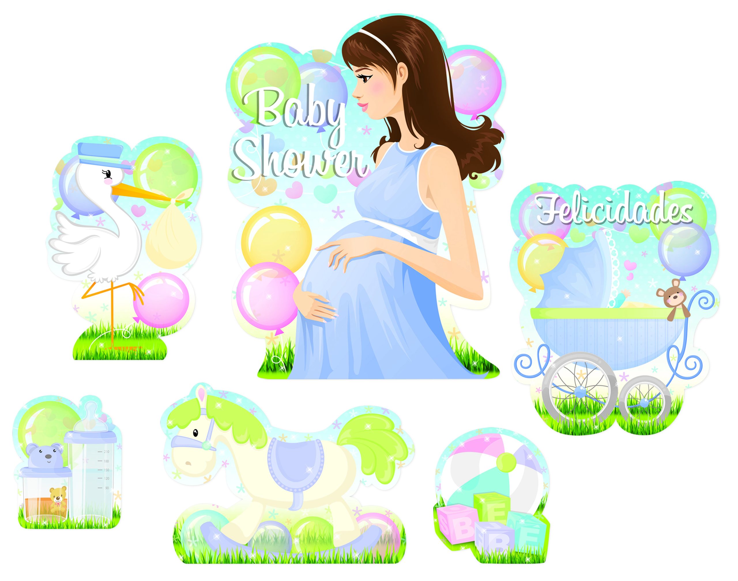 ADORNO KIT DEC. BABY SHOWER 1132 PADI BOL. C/6 PZ. E(1)C(25)