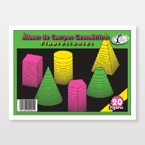 ALBUM CUERPOS GEOMETRICOS FLUORESC. RAF C.(40)