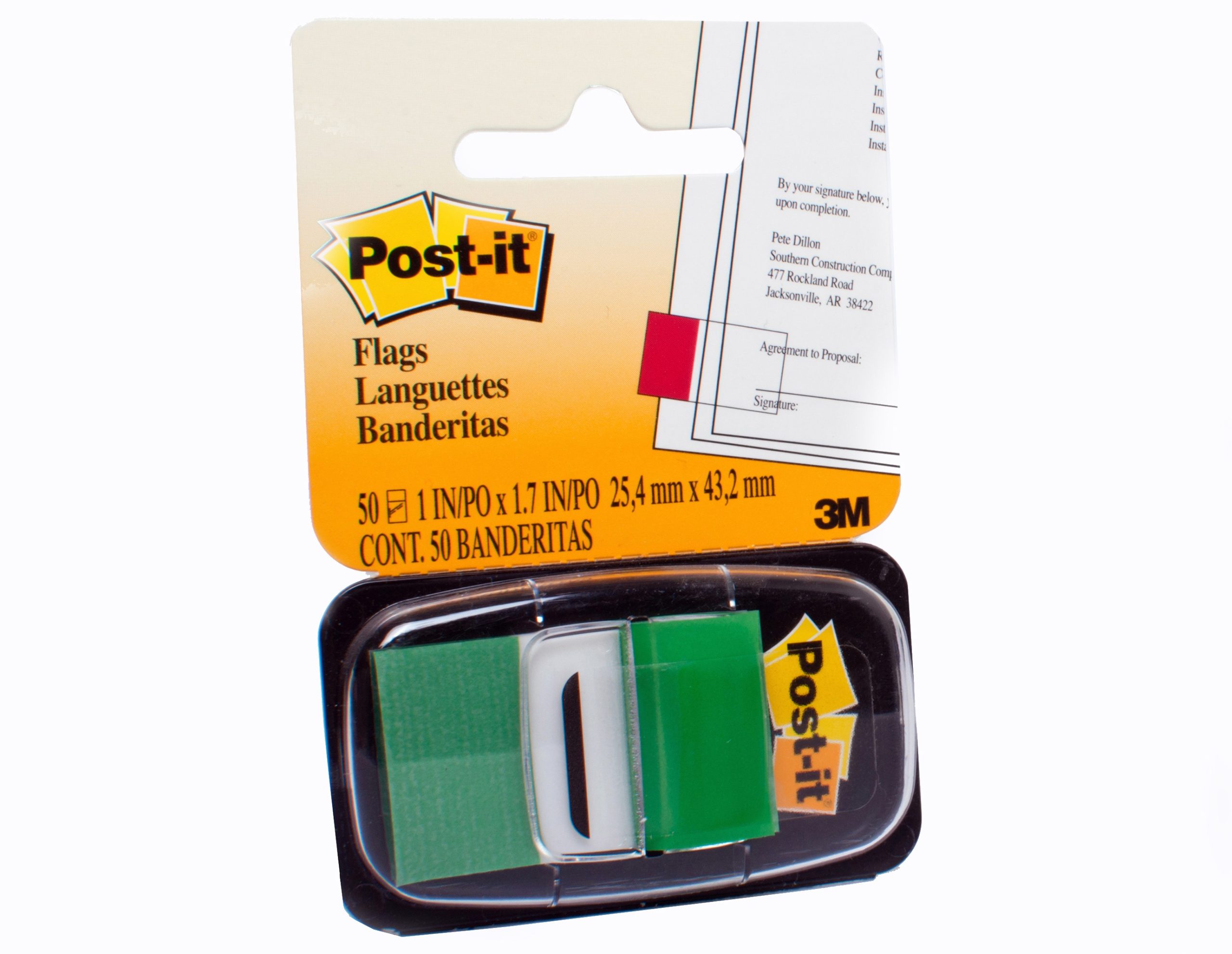 BANDERITAS ADH. VERDE 3M 680-3 C/50H. E.(12) C.(36)