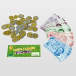 BILLETES Y MONEDAS DIDACTICOS RAF PAQ. C/58+70PZ C.(100)