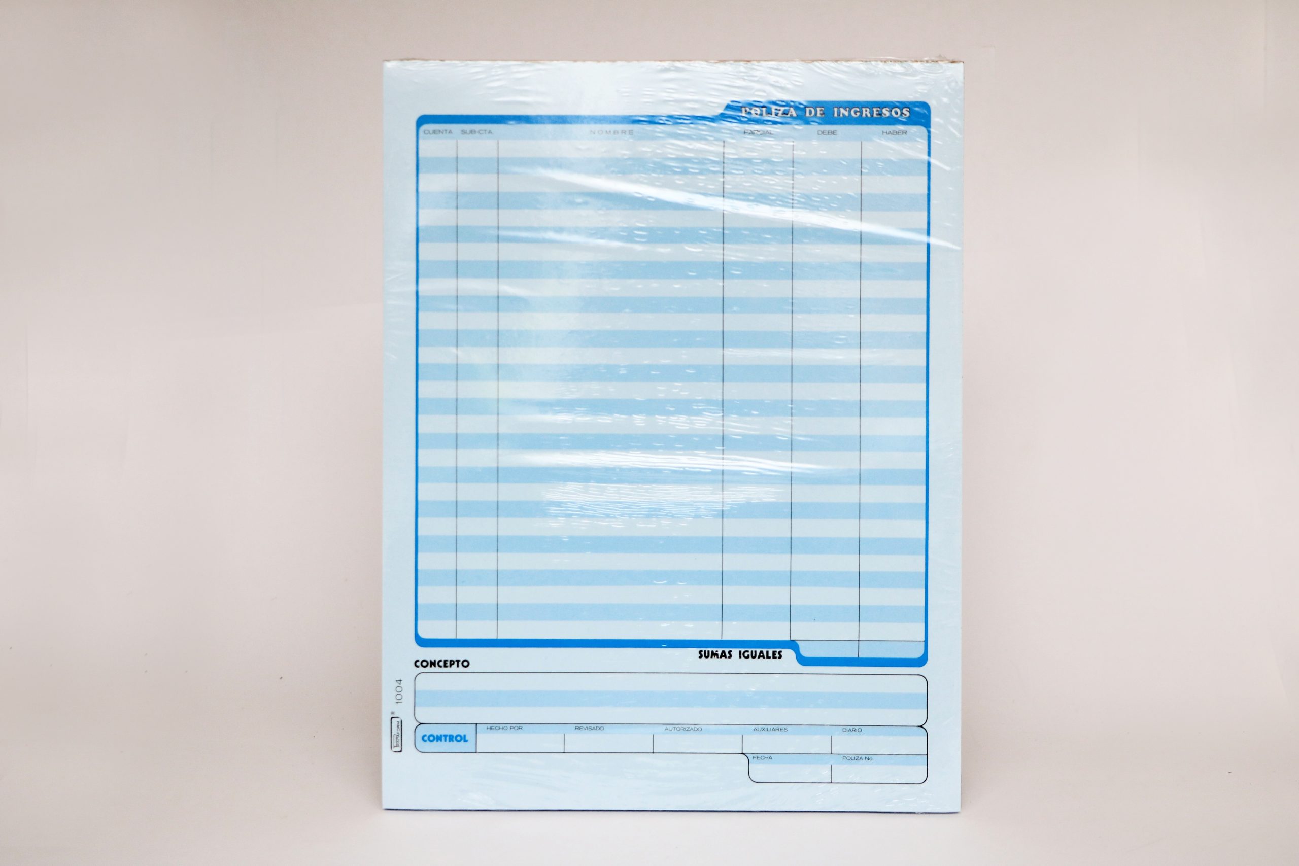 POLIZA DE INGRESOS #1004 PRINTAFORM CTA. 50H. E.(3) C.(72)