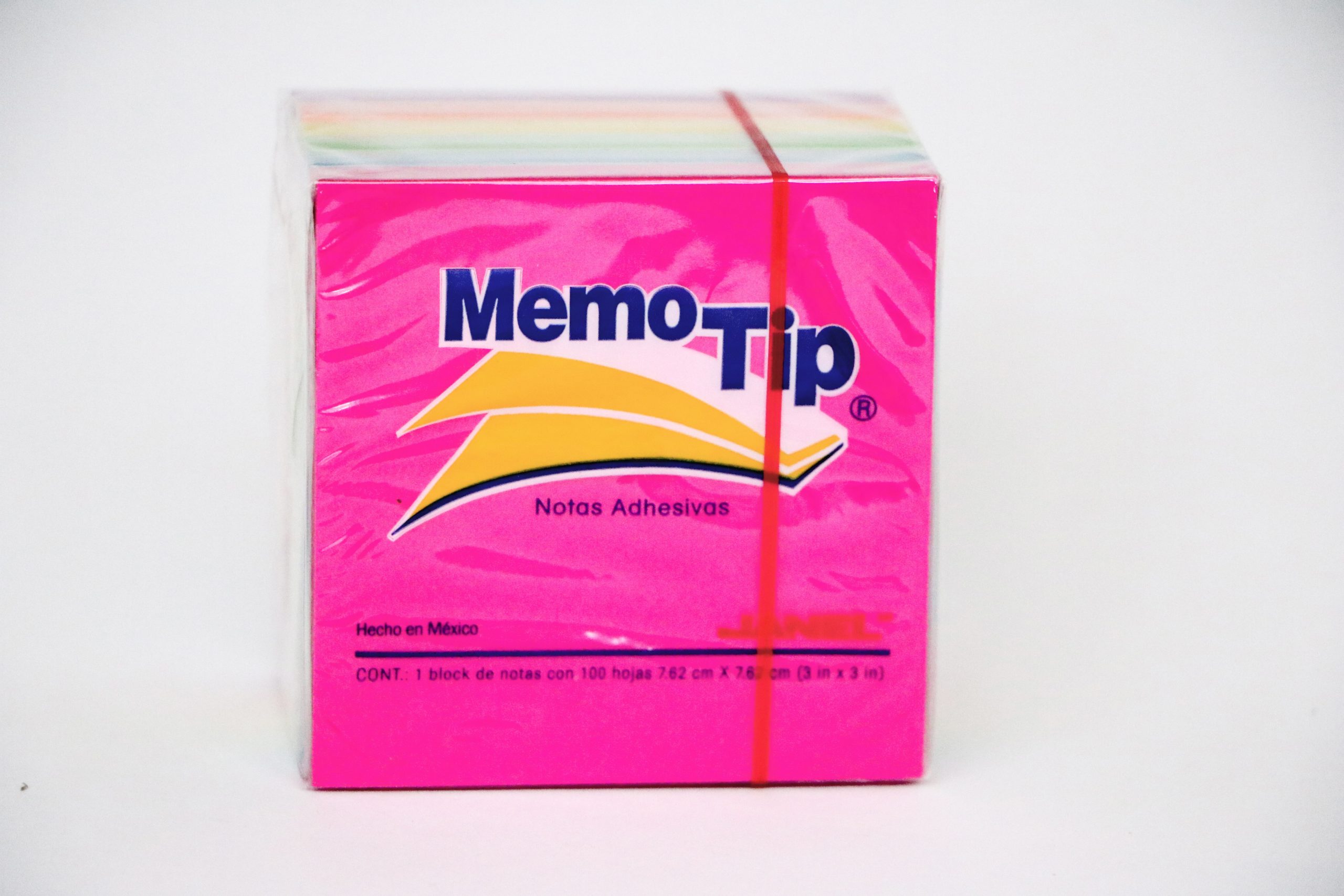 NOTAS ADH. 3X3" MEMOTIP 54-N PAQ.C/6 100H.NEON C/U (144)