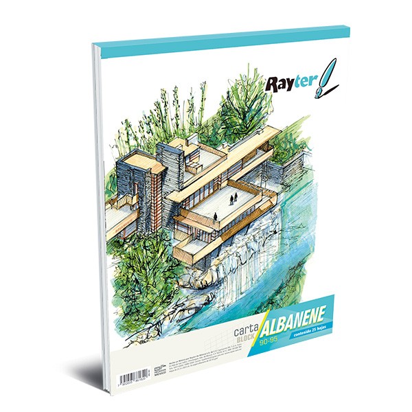 BLOCK PAPEL ALBANENE-VEGETAL 90/95 RAYTER CTA. 25H. C.(25)