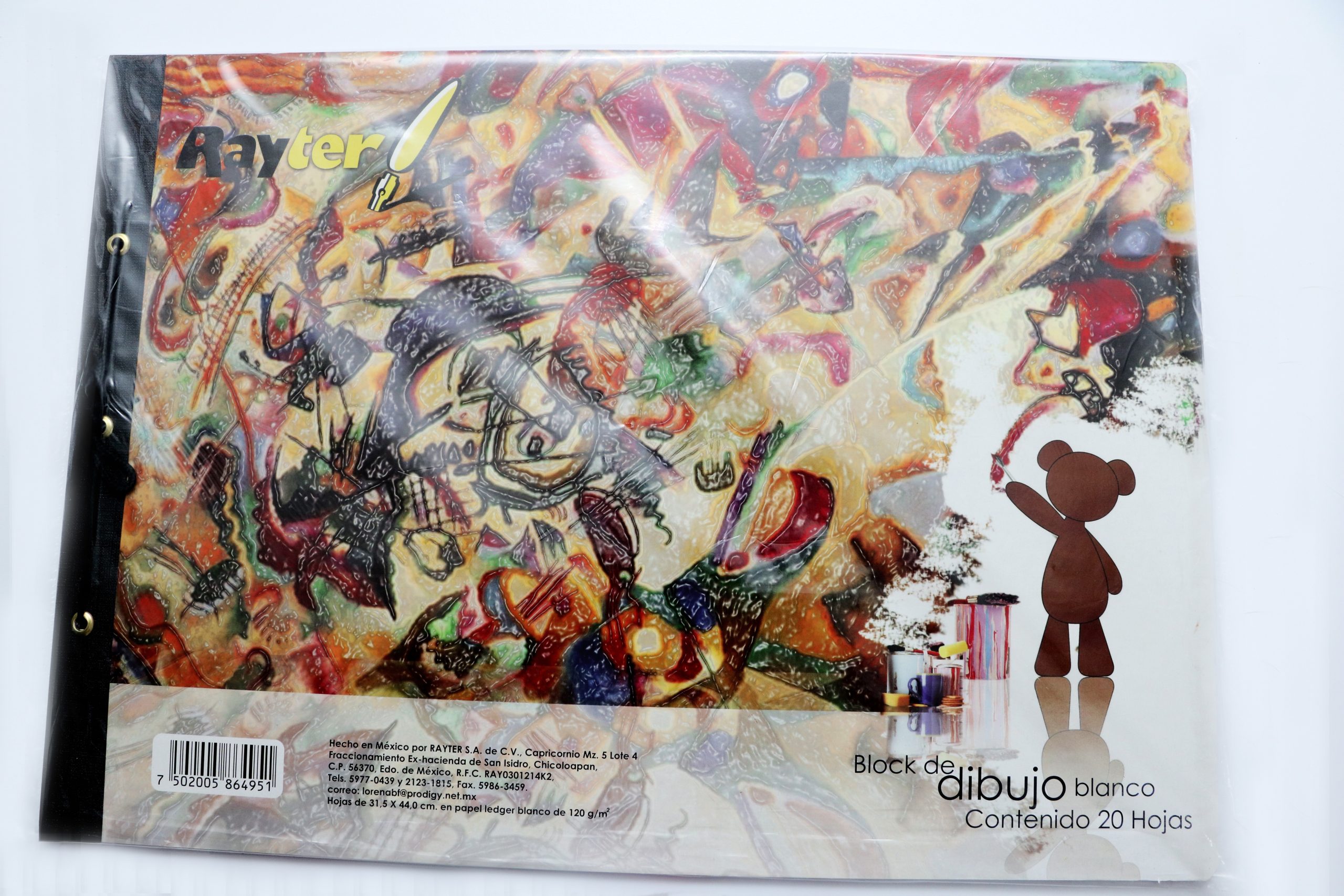 BLOCK ARTE RAYTER CHICO PEG.20H (33.5X24) BCO. C.(12)