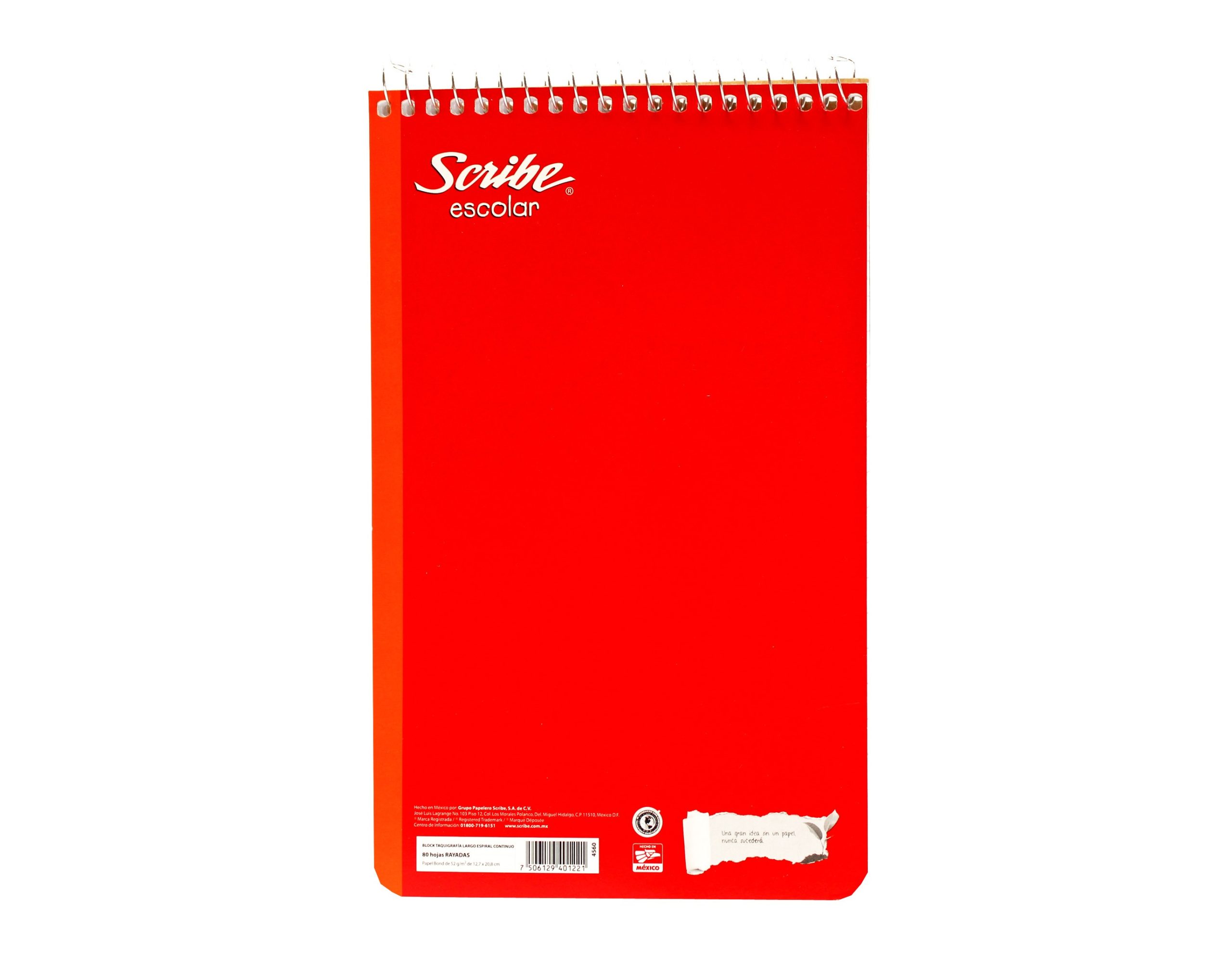 BLOCK TAQUIGRAFIA SCRIBE 4560 RAYA ESP. 80H. LARGO (48)