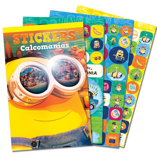 BLOCK CALCOMANIA MINNIONS GRANMARK C/6H. E.(12) C.(480)