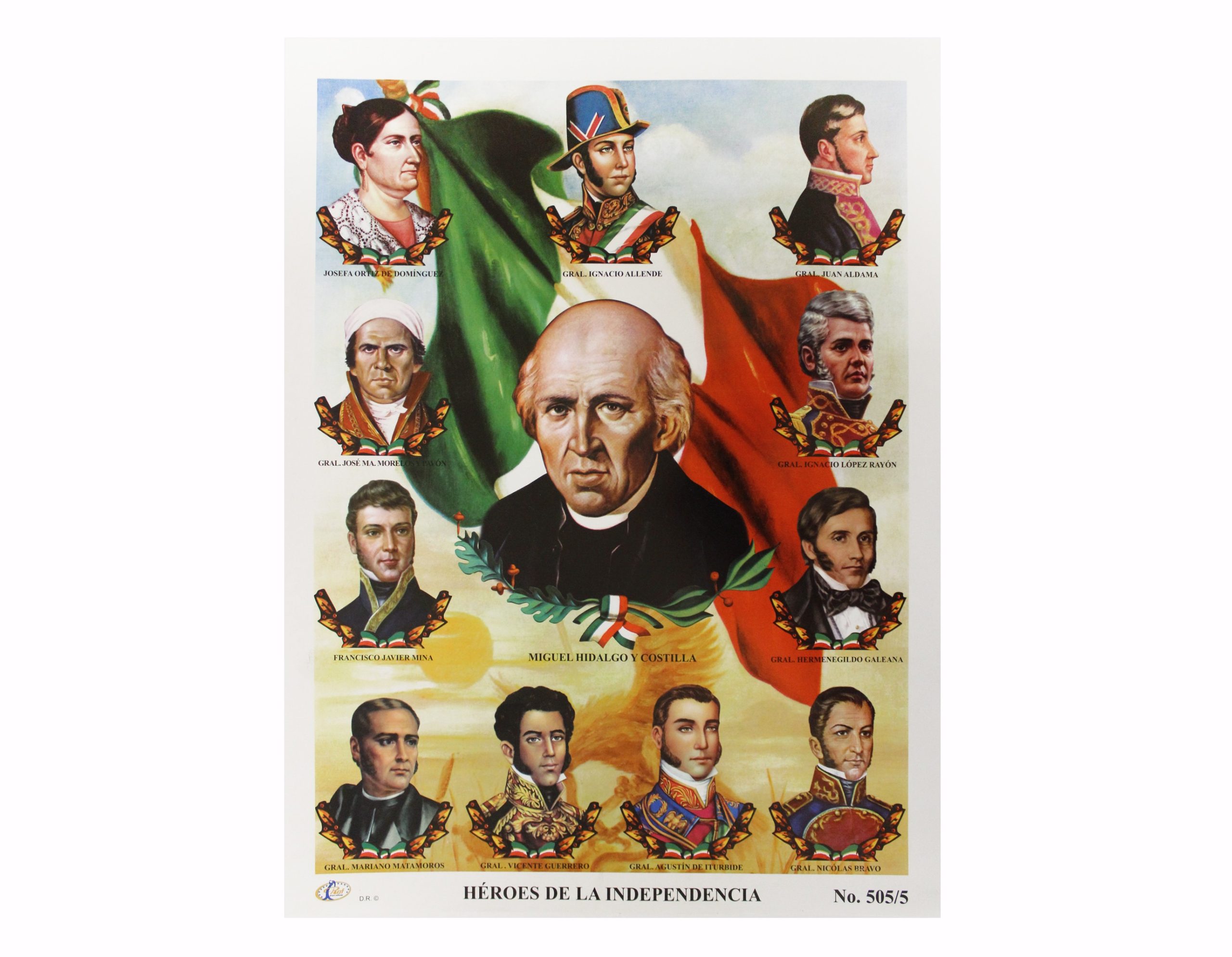 CROMO HEROES DE LA INDEP.#5/505 (HOMBRES CELEB. E(10) C(250)