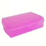 CAJA LAPICERA PLAST.REGINA 22X13C.ROSA CLARO C.(100)