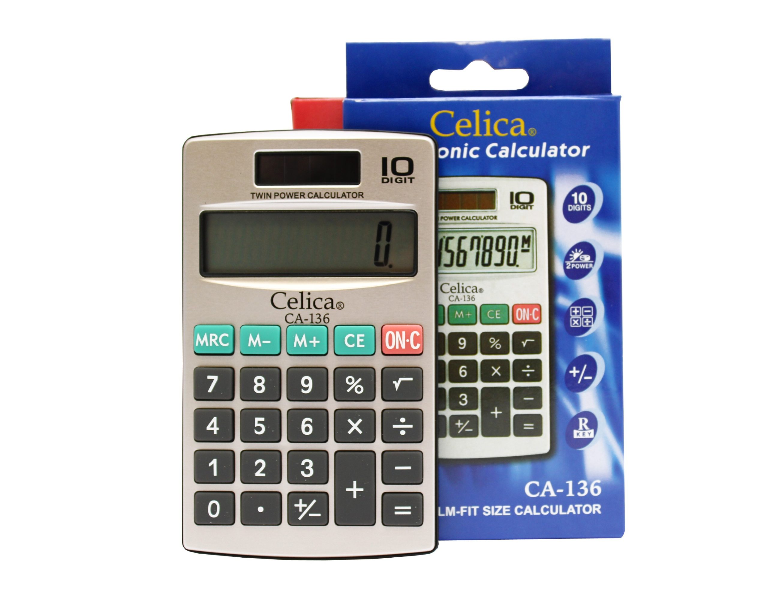 CALCULADORA BOLSILLO CELICA CA-136 10DIG. BL.C/1 E(50) (200)