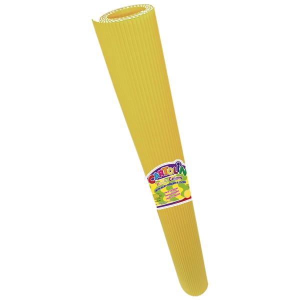 CARTON CORRUGADO CARTOLIN 50X70CM. AMARILLO C.(25)