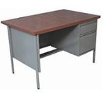 ESCRITORIO METALICO 120X75X75 CUB.MELAMINA