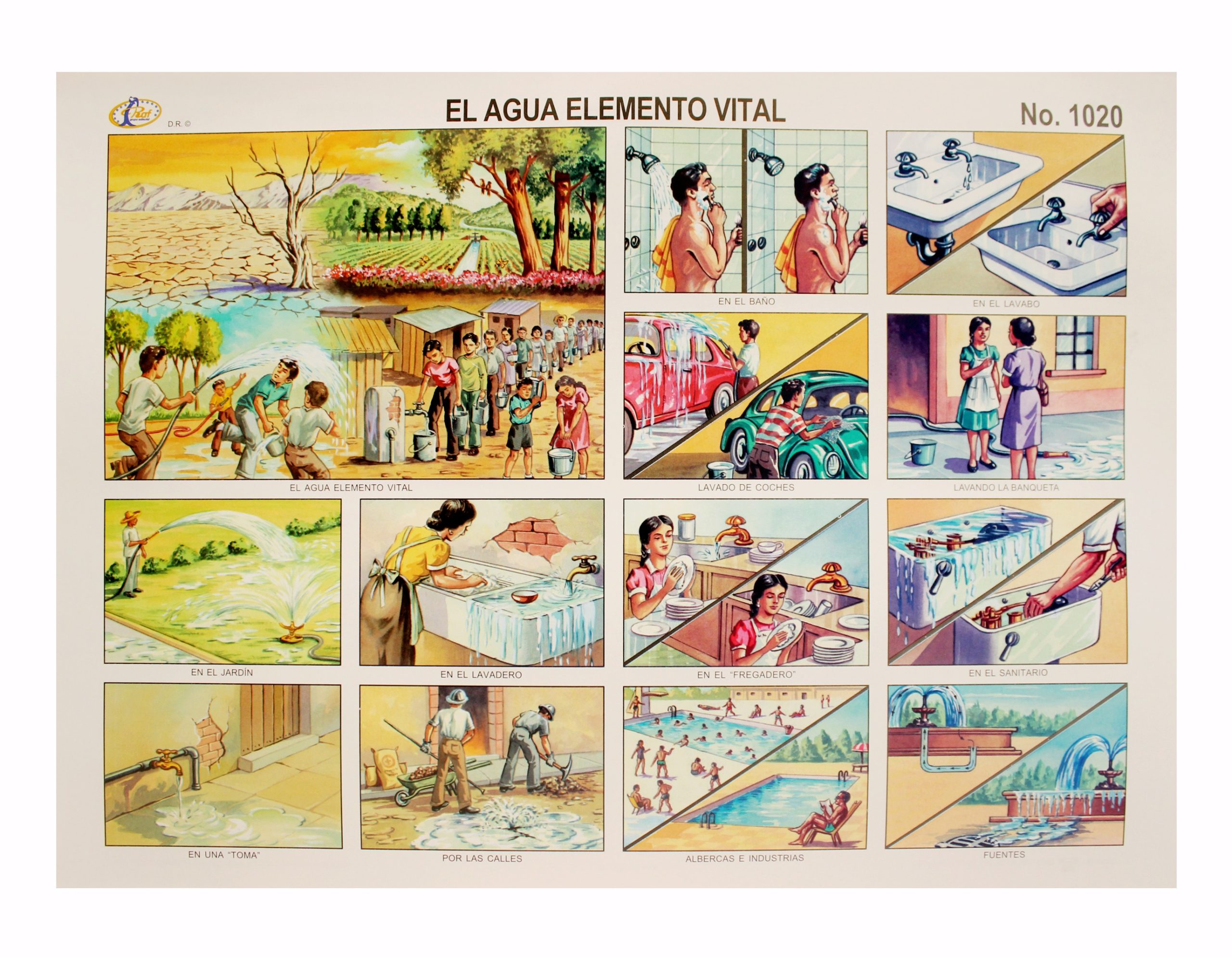 LAMINA EL AGUA ELEMENTO VITAL #1020 RAF E.(25)