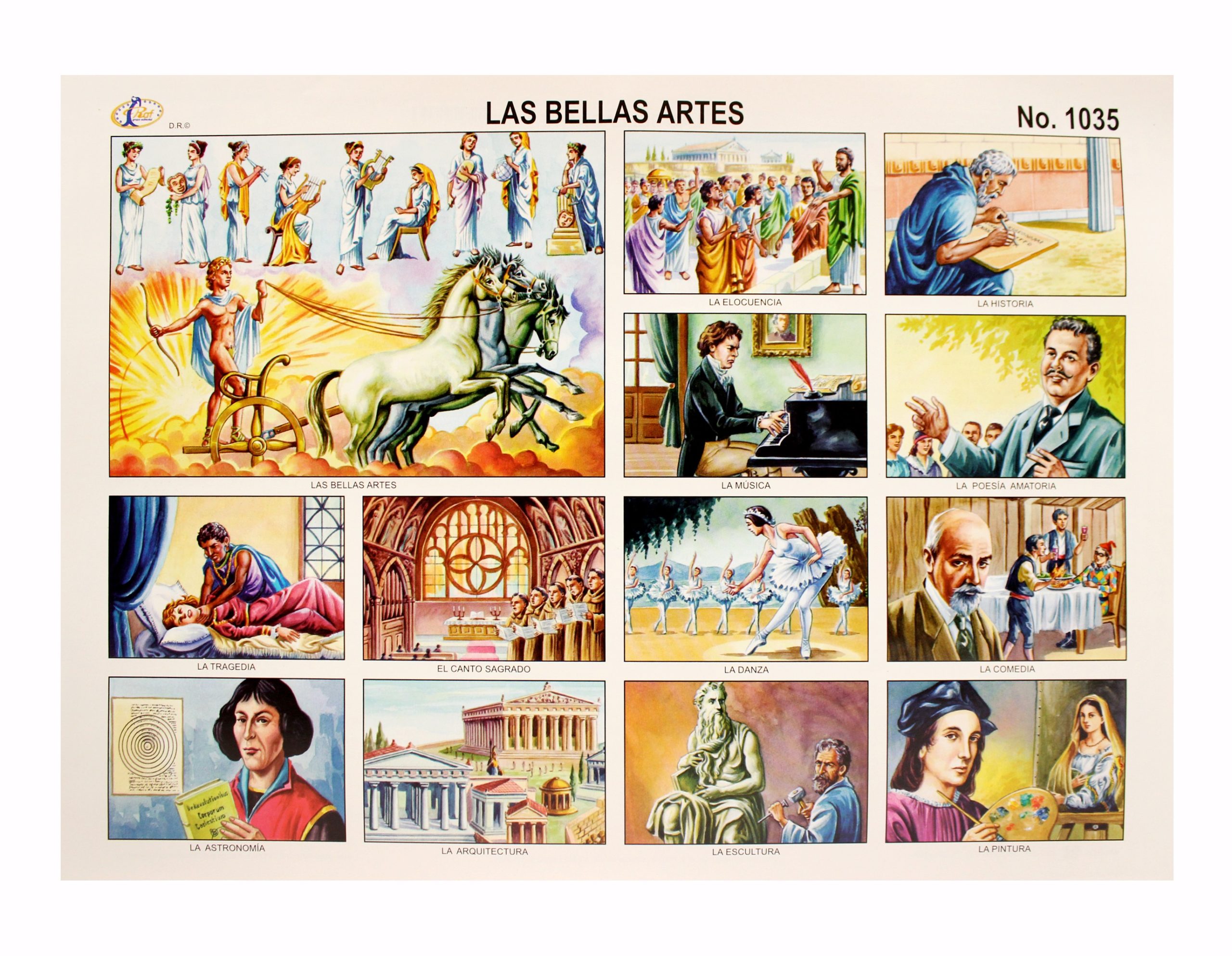 LAMINA LAS BELLAS ARTES #1035 RAF E.(25)