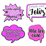 LETRERO FIESTA DESPEDIDA PAQ. C/8PZ. #1524 BOL.C/1 E.(25)