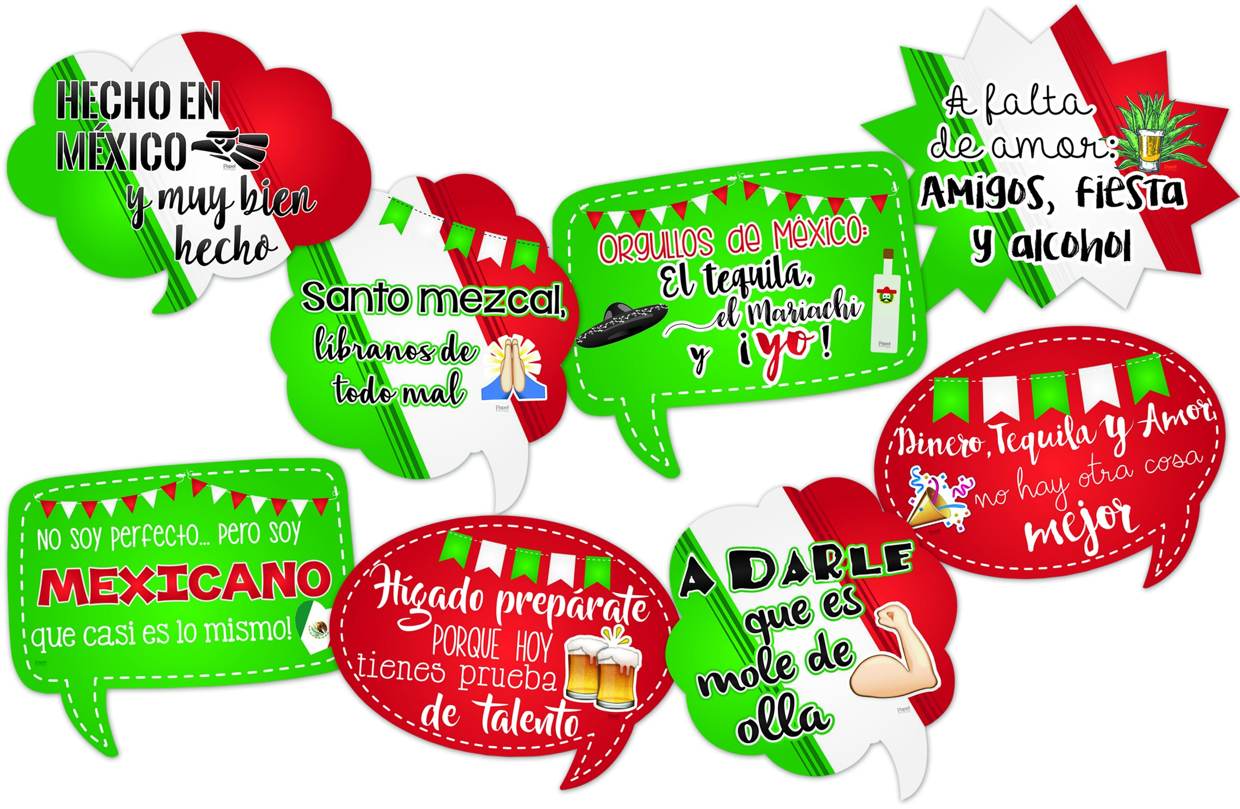 LETRERO EXPRESATE MEX. PATRIAS PADI 1534-3 PAQ.C/8PZ. SURT,