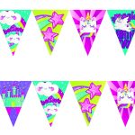 LETRERO BANDERIN UNICORNIO 1552 PADI BOLSA C/1 PZA. C.(25)