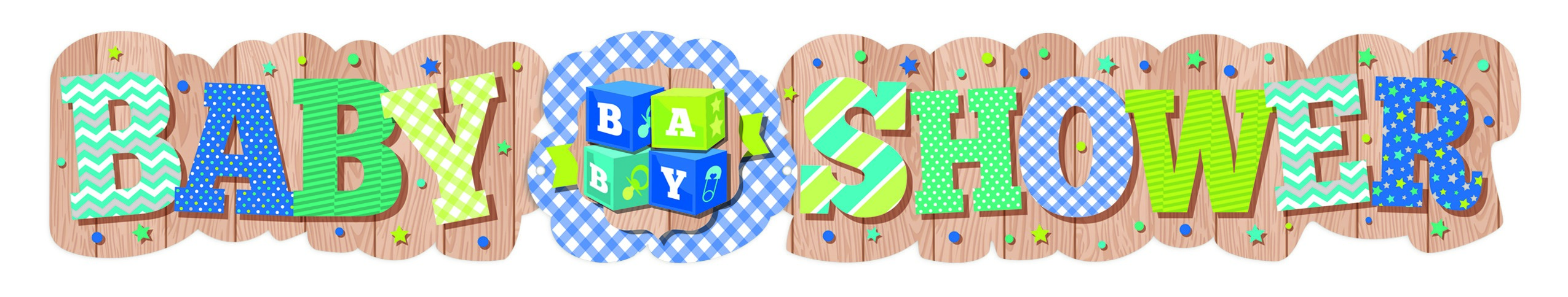 LETRERO BABY SHOWER TEXTURAS 1554 PADI BOLSA C/1 PZA. C.(25)