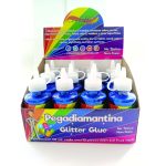 PEGAMENTO C/DIAM. 60ML. CONFETTI AZUL REY E(12) C(288)
